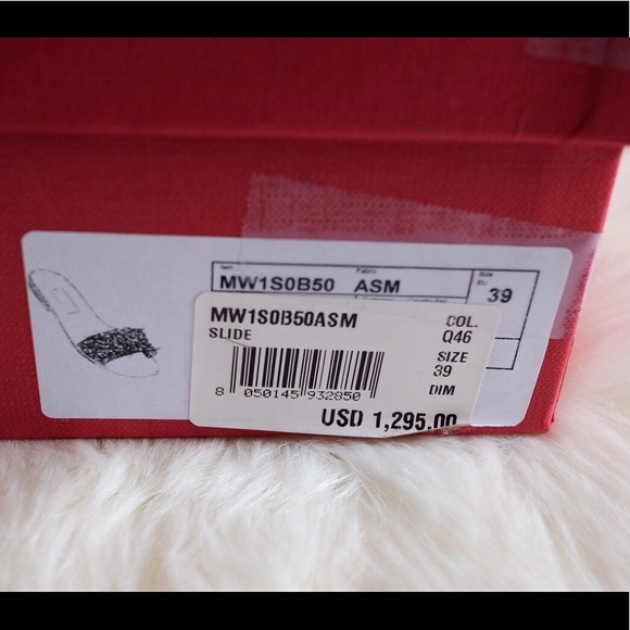 Valentino Glam Tile Crystal 5mm Sandals 39/8 - Picture 8 of 8